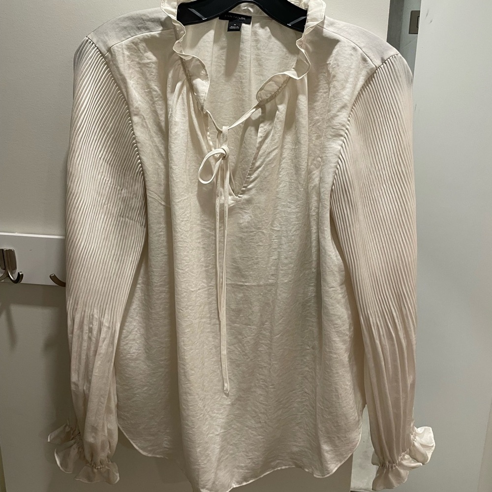 Ann Taylor Ivory Blouse